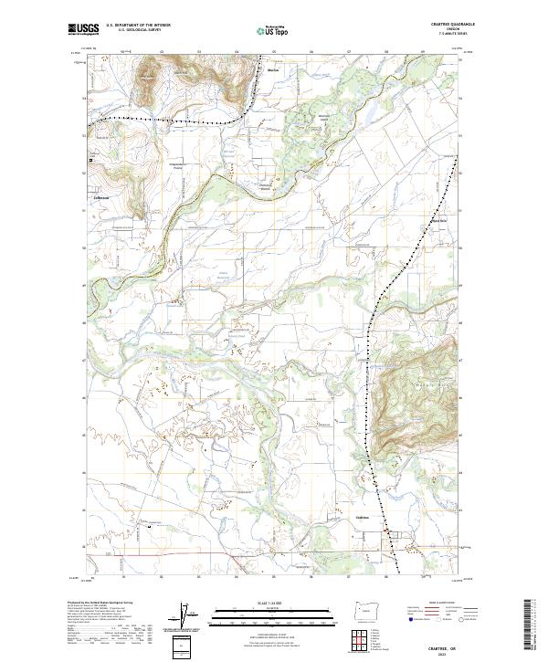 USGS Topographic Map – Crabtree