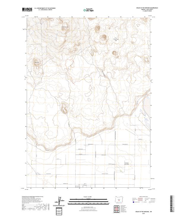 USGS Topographic Map – Crack In The Ground