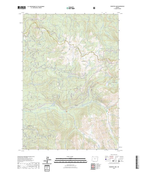 USGS Topographic Map – Crawfish Lake