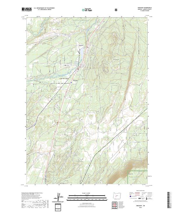 USGS Topographic Map – Crescent