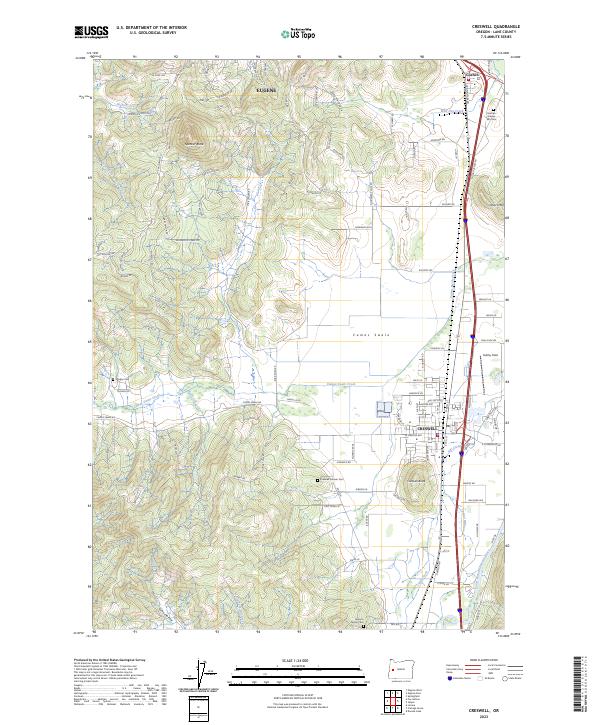 USGS Topographic Map – Creswell