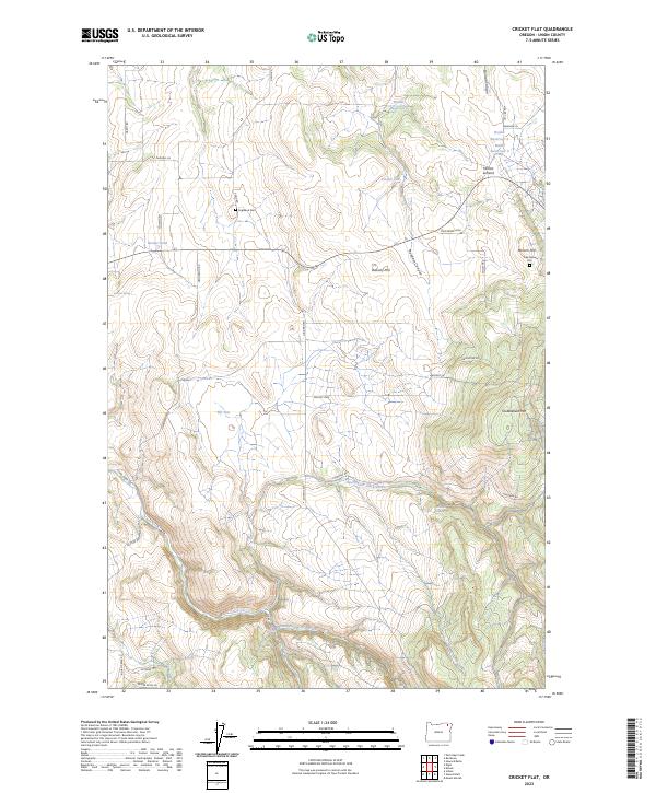 USGS Topographic Map – Cricket Flat