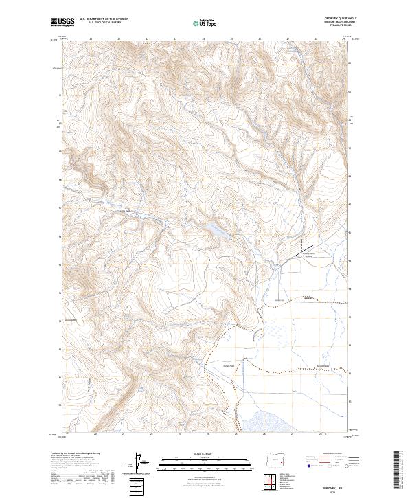 USGS Topographic Map – Crowley