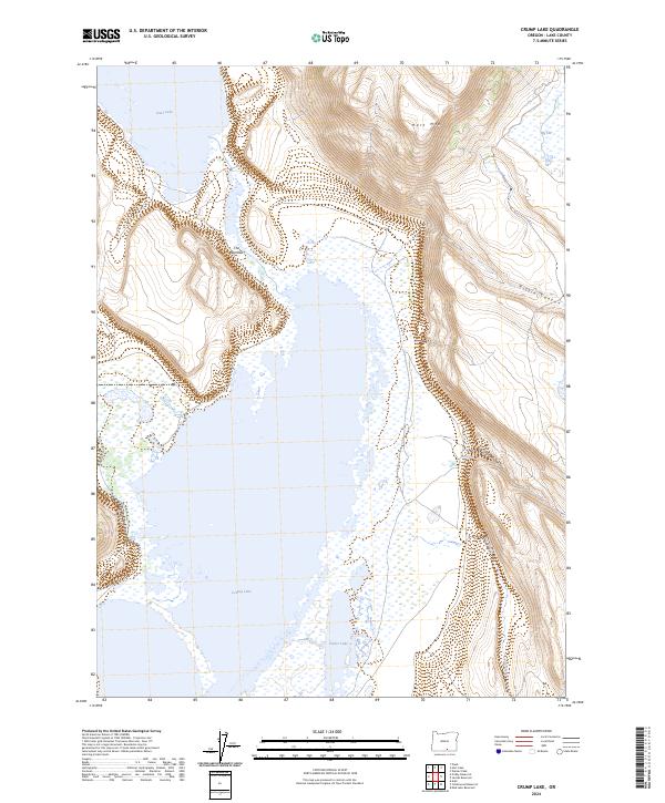 USGS Topographic Map – Crump Lake
