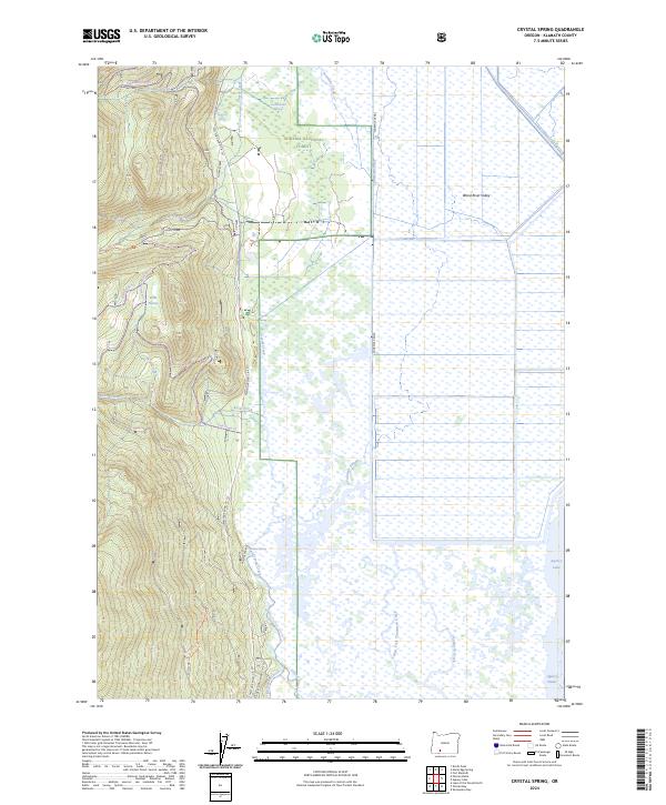 USGS Topographic Map – Crystal Spring