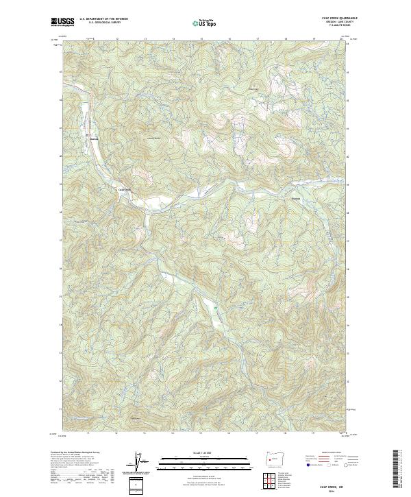 USGS Topographic Map – Culp Creek