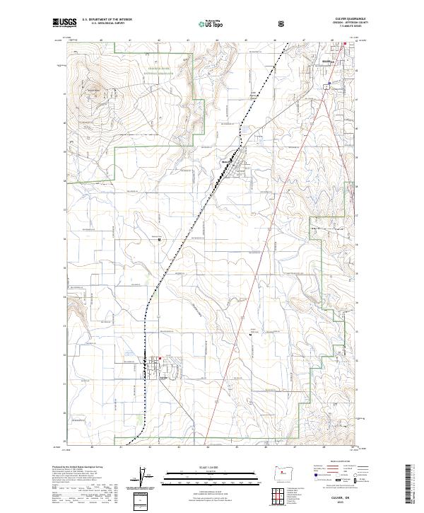 USGS Topographic Map – Culver