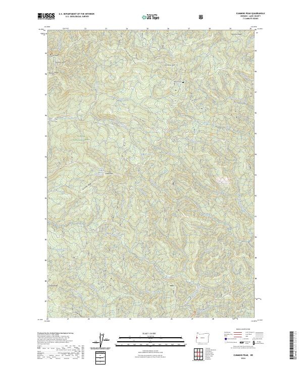 USGS Topographic Map – Cummins Peak