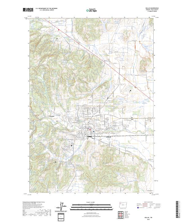 USGS Topographic Map – Dallas