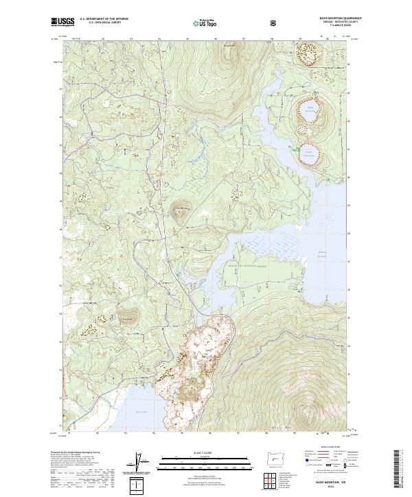 USGS Topographic Map – Davis Mountain