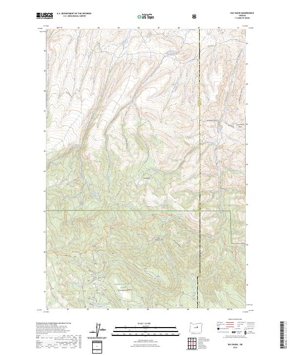 USGS Topographic Map – Day Basin