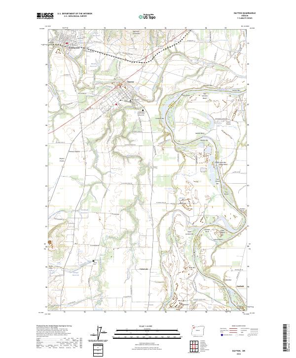USGS Topographic Map – Dayton