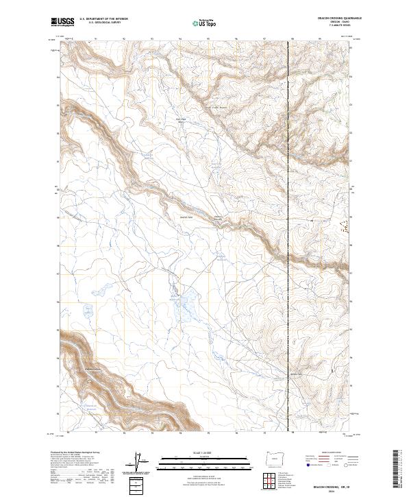 USGS Topographic Map – Deacon Crossing