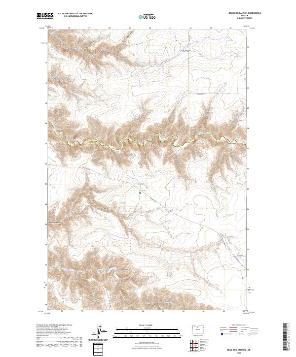 USGS Topographic Map – Dead Dog Canyon