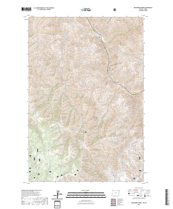 USGS Topographic Map – Deadhorse Ridge