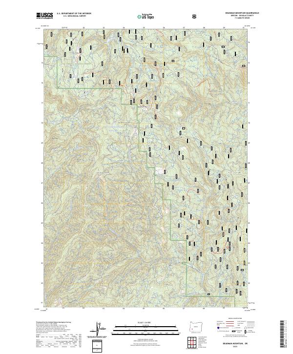 USGS Topographic Map – Deadman Mountain