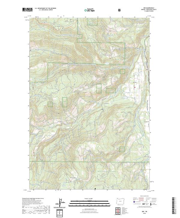 USGS Topographic Map – Dee