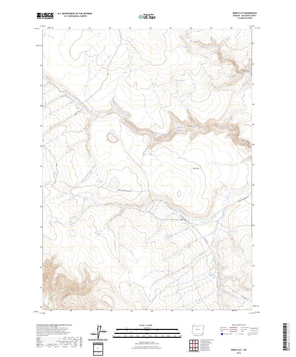 USGS Topographic Map – Deer Flat