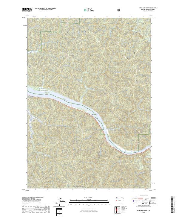USGS Topographic Map – Deer Head Point