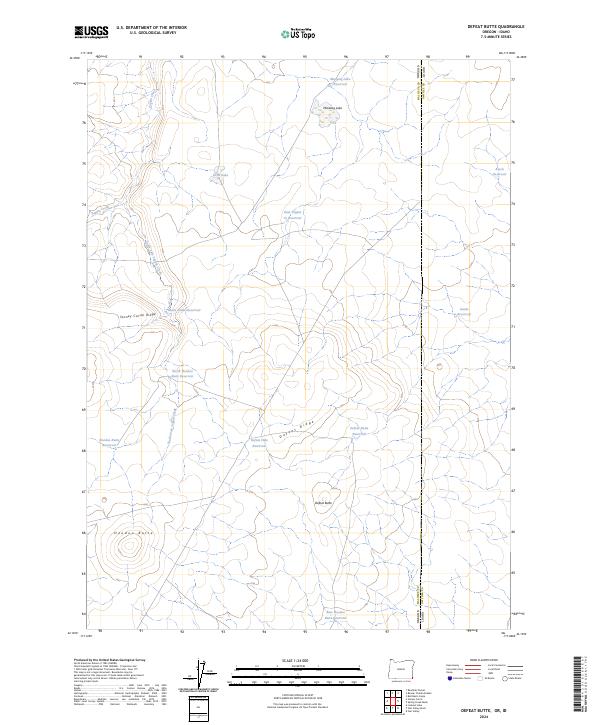 USGS Topographic Map – Defeat Butte