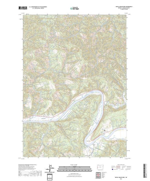 USGS Topographic Map – Devils Graveyard