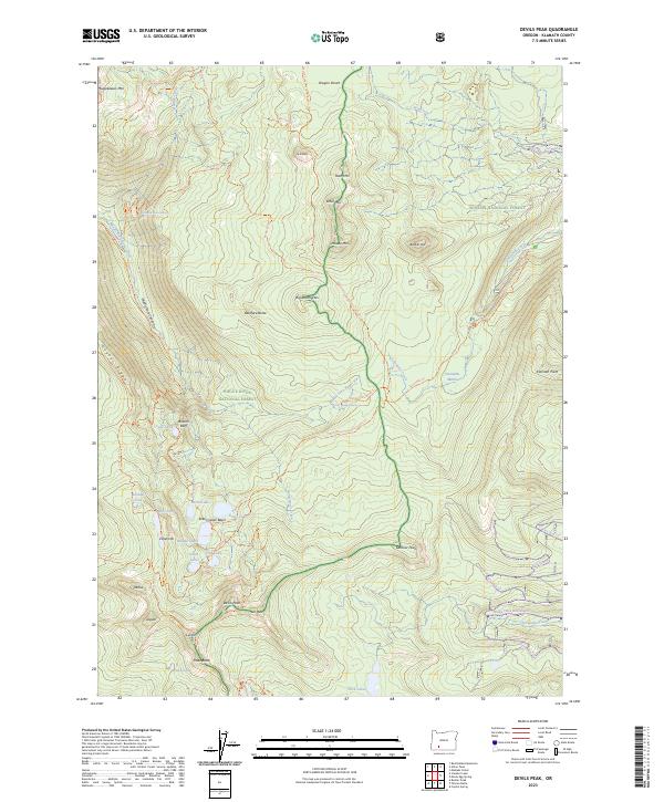 USGS Topographic Map – Devils Peak