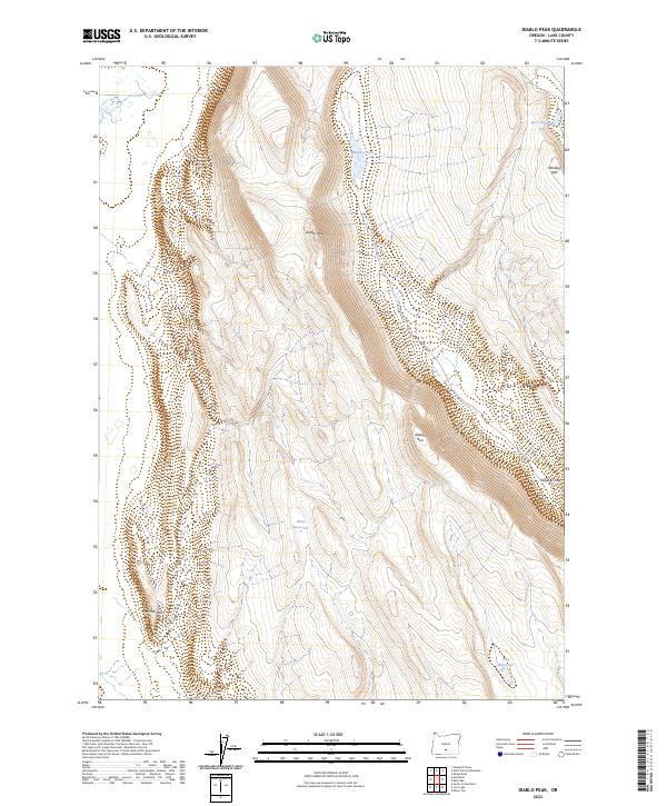USGS Topographic Map – Diablo Peak