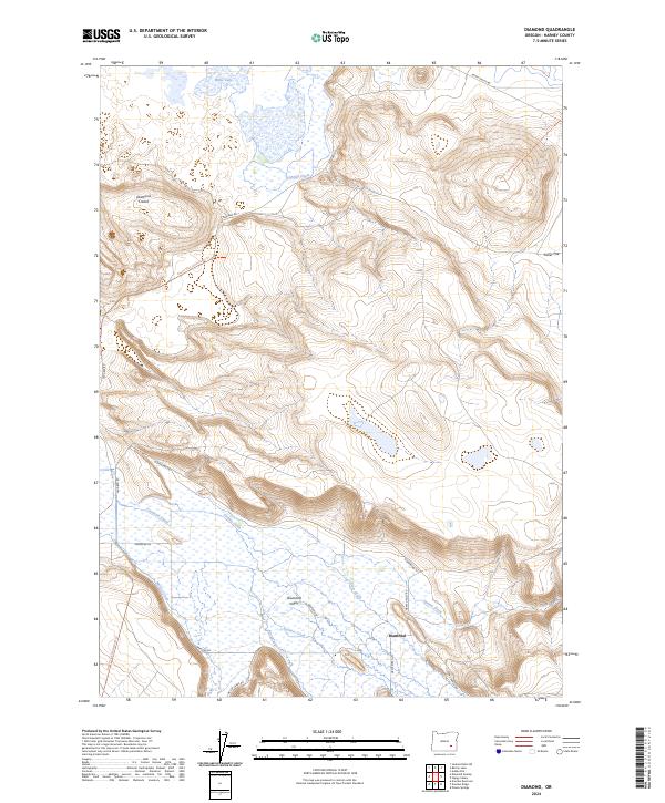 USGS Topographic Map – Diamond