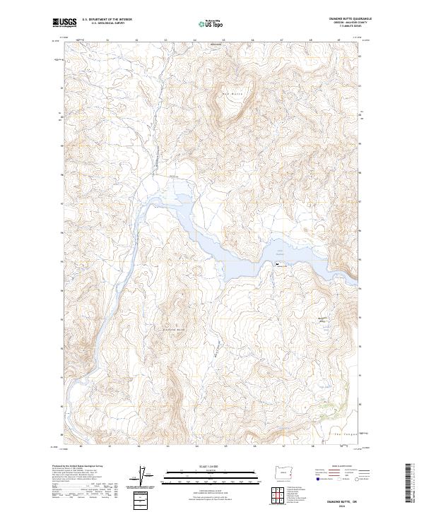 USGS Topographic Map – Diamond Butte