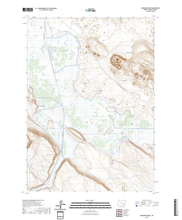 USGS Topographic Map – Diamond Swamp