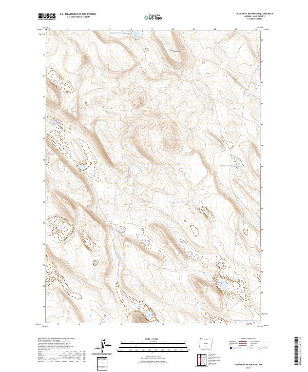 USGS Topographic Map – Diatomite Reservoir