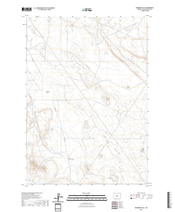 USGS Topographic Map – Dickerson Flat