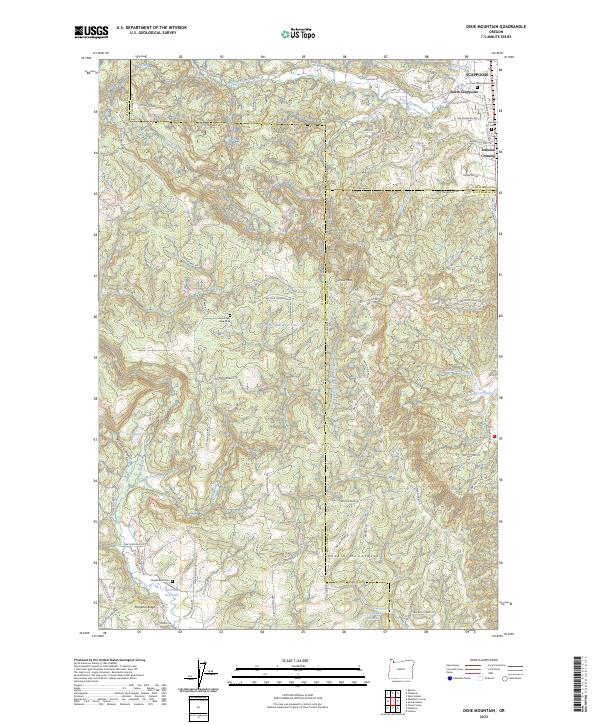 USGS Topographic Map – Dixie Mountain