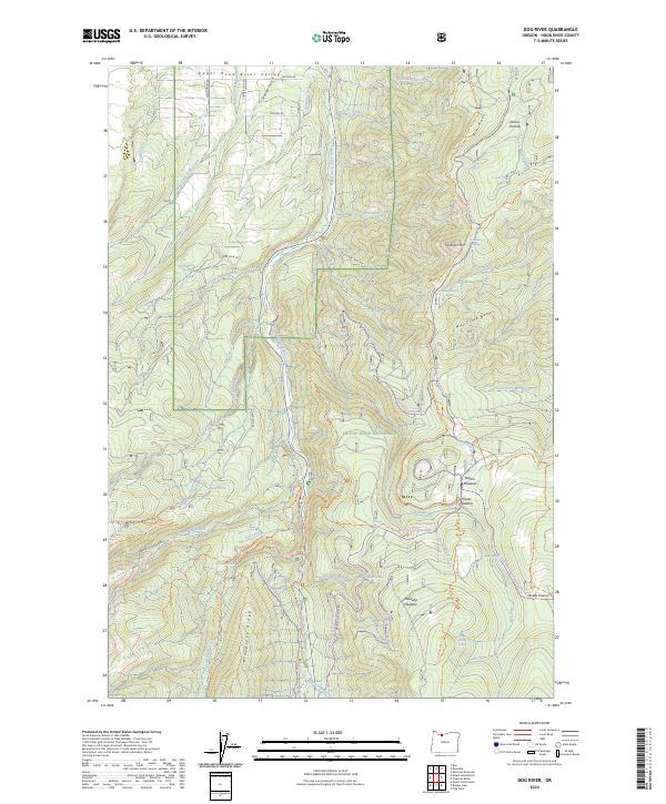 USGS Topographic Map – Dog River