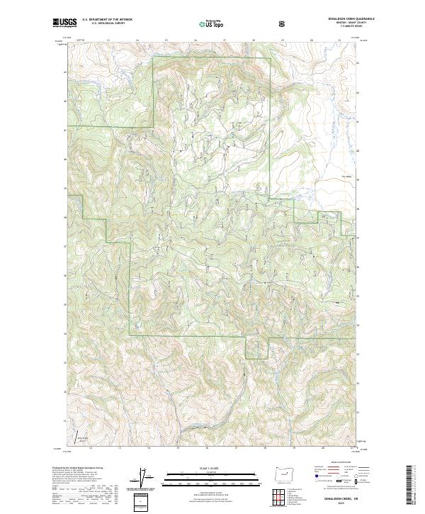 USGS Topographic Map – Donaldson Creek