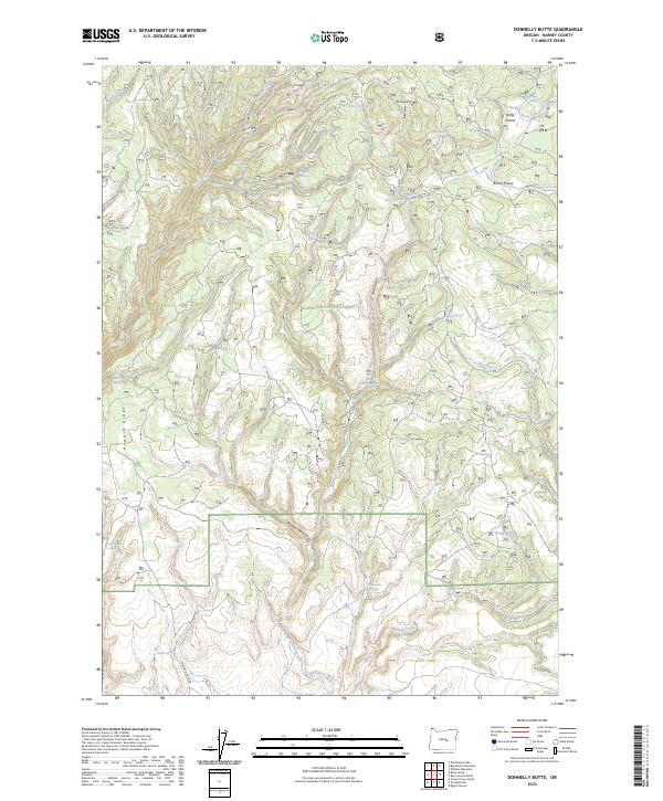 USGS Topographic Map – Donnelly Butte