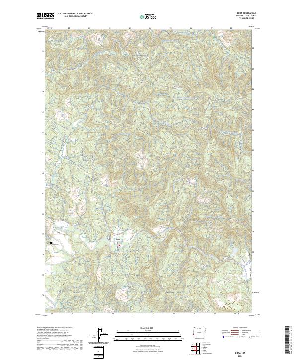 USGS Topographic Map – Dora