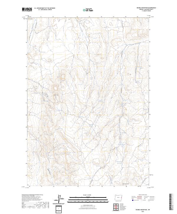 USGS Topographic Map – Double Mountain