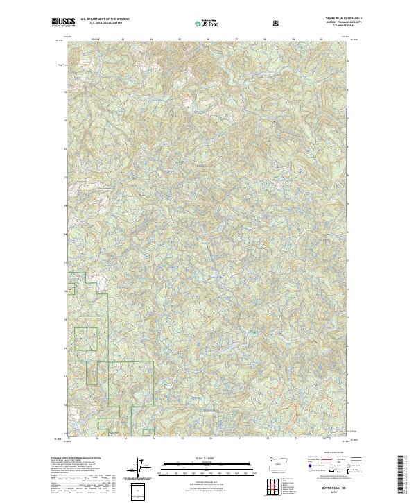 USGS Topographic Map – Dovre Peak