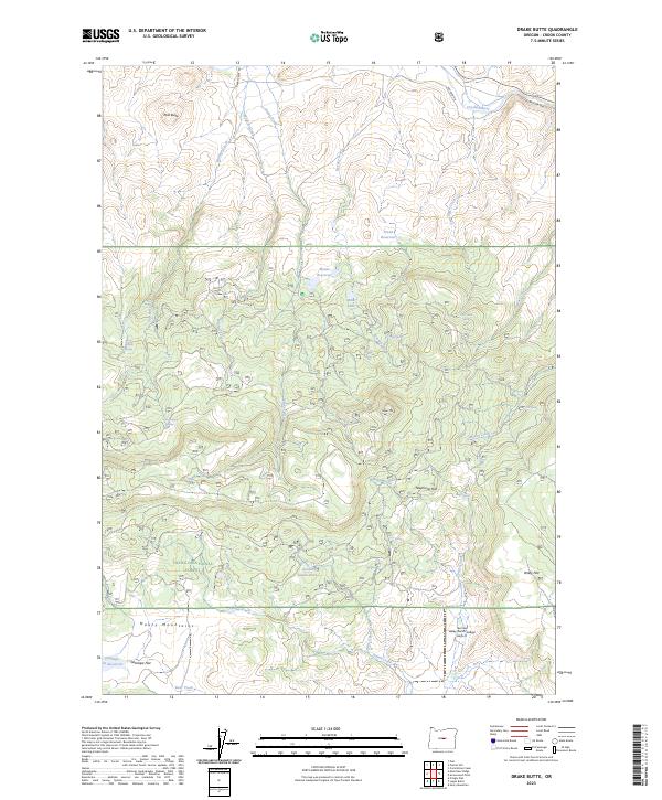 USGS Topographic Map – Drake Butte