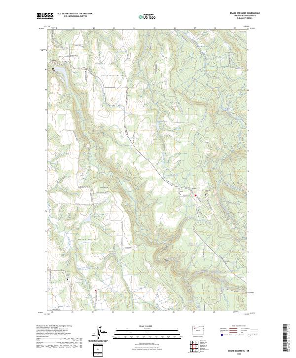 USGS Topographic Map – Drake Crossing