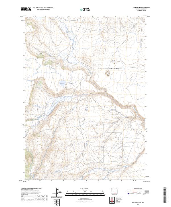 USGS Topographic Map – Drake Peak NE