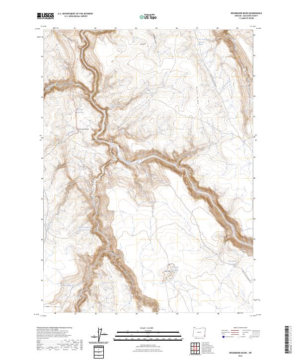 USGS Topographic Map – Drummond Basin