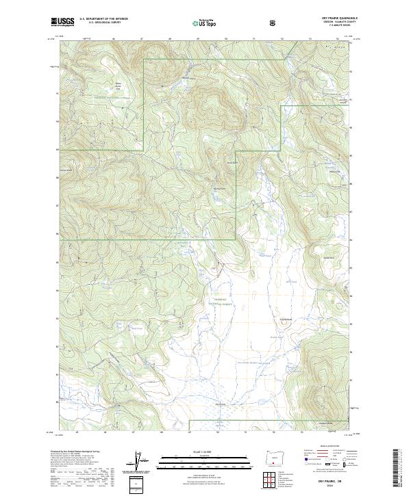 USGS Topographic Map – Dry Prairie