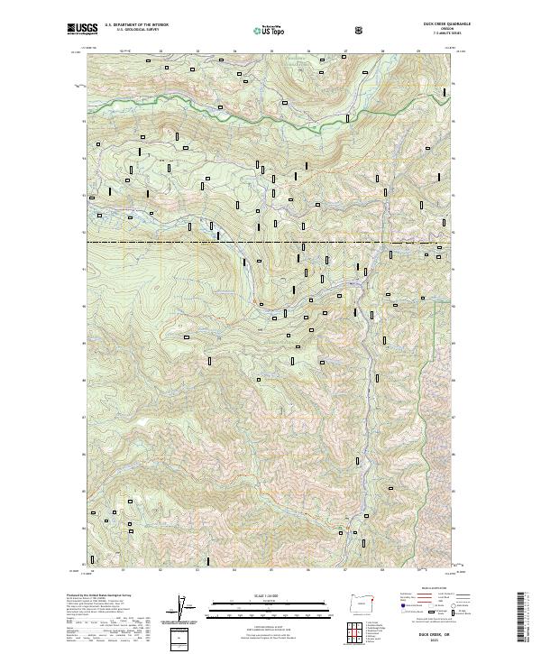 USGS Topographic Map – Duck Creek