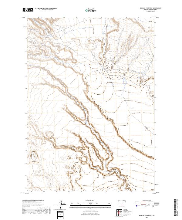 USGS Topographic Map – Duhaime Flat West