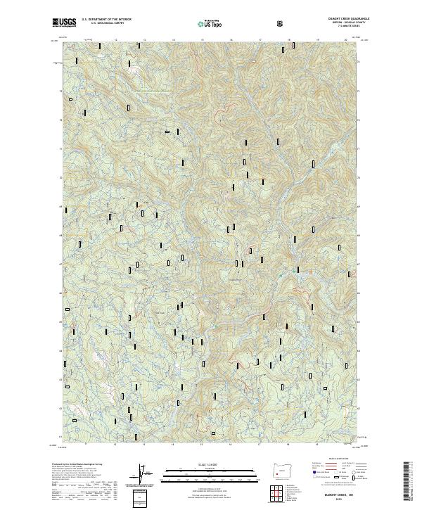 USGS Topographic Map – Dumont Creek