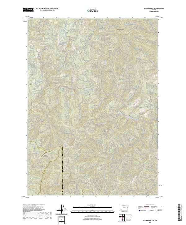 USGS Topographic Map – Dutchman Butte