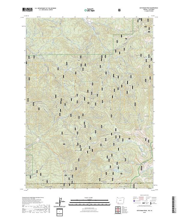 USGS Topographic Map – Dutchman Peak