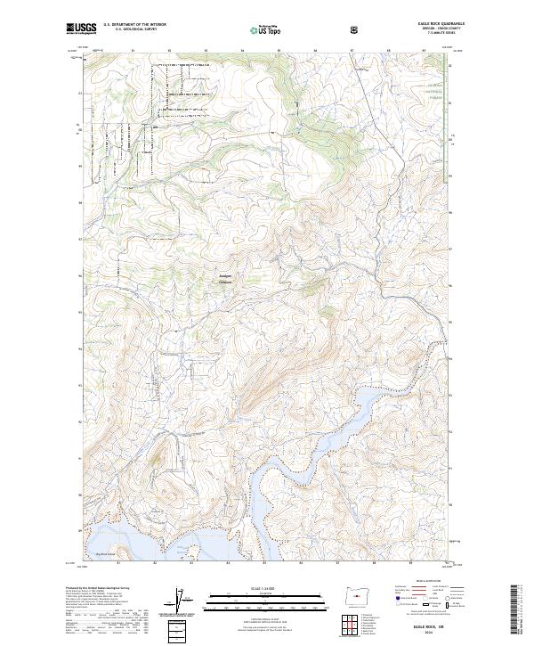 USGS Topographic Map – Eagle Rock